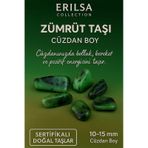 Sertifikalı Zümrüt Taşı Kütle 10-15 Mm Bolluk Şans Ve Huzur Taş