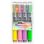 Serve 5784129 Likit Karışık Pastel Renkler 4'lü Fosforlu Kalem