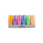 Serve Berry Mini Fosforlu Kalem Pastel Renk 6'lı