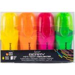 Serve Berry Mini Fosforlu Neon Kalem Seti 4'lü Çok Renkli