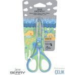 Serve Berry Su Altı Serisi 13.5 Cm. Çocuk Makası (Paslanmaz Çelik) - Yeşil - Mavi