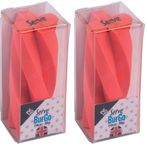 Serve Burgo Silgi Model3 Fosforlu Kırmızı Tekli Pe 2li paket