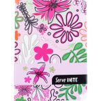 Serve Çizgili A5 Defter - Doğa Serisi - Şeker Pembe