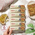 Servet Şeker İlavesiz Antep Fıstığı Krokan Bar 120g (6 x 20g) - 120 gr