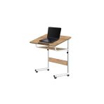 Servetavcı Çalışma Masası Yükseklik Ayarlı Raflı Ve Eğimli Laptop Sehpası Ve Çalışma Masası - 70X40 (Tekerli)