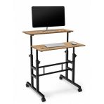 Servetavcı Yükseklik Ayarlı Bilgisayar/Laptop Ve Çalışma Masası - Atlantik Çam (Tekerli) 70X60