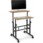 servetavcı Yükseklik Ayarlı Bilgisayar/laptop ve Çalışma Masası - Çam 60X60 (Tekerli) - 60 x 60 cm - Atlantik Çam