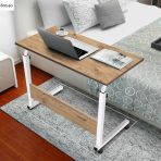 Servetavcı Yükseklik Ayarlı Çalışma Masası - Atlantik Çam Beyaz (Tekerli) 80X40