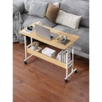 servetavcı Yükseklik Ayarlı Çalışma Masası - Atlantik Çam (Frenli Tekerli) 100X50 - 103x50 - Atlantik Çam - Beyaz