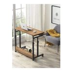 Servetavcı Yükseklik Ayarlı Ve Klavyelikli Çalışma Masası - Atlantik Çam (Tekerli) 80X40 Oval Kenar