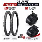 Servis 26X1.95 Dış Lastik (Force) Ve İç Lastiği Bisiklet Lastiği Ve İç Lastiği (2 Şer Adet, Takım)