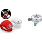 Servis BİSİKLET ÇELİK ZİL YWS & SİLİKON IŞIK SETİ SET HALİNDE