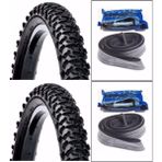 Servis Bisiklet Lastik Seti 26 x 1.95 - Dış ve İç Lastik 2'li - Yeni Seri Yüksek Performans - Siyah - (26 x 1.95)