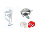 Servis BİSİKLET SULUK KAFES KROM ZİL SİLİKON 3 LÜ SET