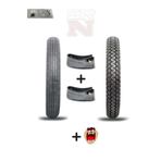 Servis Cup Sfc KH 17-17 İç dış kalın lastik seti Ön 2.50x17 çizgili-arka 2.75x17 dişli + tzmnya sticker