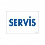 Servis Uyarı Levhası 17,5x25 Kod1743