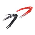 Servo Uzatma Kablosu, RC Pil Konektörü 16AWG Silikon Tel 10 Adet RC Motor Kablosu Yumuşak Kolayca Kırılmaz Güvenilir Mermi Konnektör Uzatma Kablosu 380 390 540 550 775 795 Için