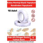 Ses Böcek Toz Önleyici Rüzgar Kesici Kapı Pencere Isı Izolasyon Yalıtım Şeffaf Şerit Bant 5Mt 10Adet