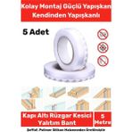 Ses Böcek Toz Önleyici Rüzgar Kesici Kapı Pencere Isı Izolasyon Yalıtım Şeffaf Şerit Bant 5mt 5 Adet - 1 Adet
