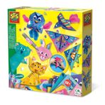 SES Creative 14783 Origami Parıltılı ve Tüylü, Çeşitli Renkler