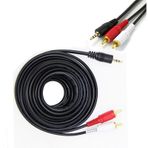 Ses Kablosu - 2 Rca To Aux 3.5Mm Stereo Kablo - 5 Metre