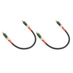 Ses Kablosu, Pirinç Tel Altın Kaplama Konnektör Kablosu Erkek-Erkek Ev Için Stereo Ses Sistemi Için Amplifikatör DVD (GREEN)
