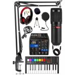 Ses Kartlı Mikser, Midi Klavye Ve Bm800 Mikrofon İle Stüdyo Ekipmanları Seti
