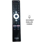 Ses Komutlu Strong - Profilo Google Tv Netflıx - Youtube - Prıme Vıdeo - Dısney+ Tuşlu Ses Komutlu Lcd-led Tv Kumanda