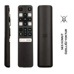 Ses Komutsuz Tcl Rc 802v Fnr1/htc120 Netflıx-youtube Tuşlu Ses Komutsuz Lcd Led Tv Kumanda