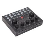 Ses Mikser Çift Kanallı USB Canlı Ses Kartı PC Kaydı Canlı Akış, DJ Mixer Için Yankı Ayarlaması, İki Kişilik Yayınları Için Çift Bağlantı Noktası