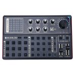 Ses Mikseri, DJ Mixer Efektleri Ve Ses Değiştirici Ile canlı Ses kartı, akış/podcasting/oyun/Kayıt Için LED ışıklı Ses Arabirimi Ses kartı