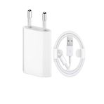 Sesatech Beyaz Iphone Orjinal Şarj Aleti Cihazı Adaptör + Usb Kablo 5 5s 6 6s 7 8 Plus X Uyumlu