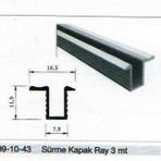 Sese 699-10-43 Alüminyum Sürgü 3 m Dolap Kapak Rayı
