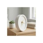 Sese Home Concept Modern Taş Tozu Masa Saati - Gold Renk Dekoratif