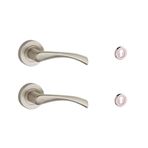 Sese Rozetli Yale Kapı Kolu Takımı Nikel-İnox 20028R2153