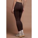 SESEH Sierra Kahverengi Çift Renk Seamless Scrunch Toparlayıcı Spor Tayt