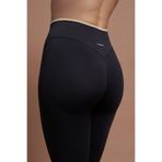 SESEH Sierra Siyah Çift Renk Seamless Scrunch Toparlayıcı Spor Tayt