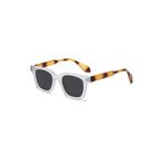 Sesira Leopar Detaylı Vintage & Retro Unisex Güneş Gözlüğü