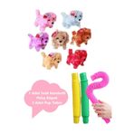 Sesli Hareket Eden Havlayan Oyuncak Peluş Köpek ve 3'lü Pop Tubes Popit Eğitici Set