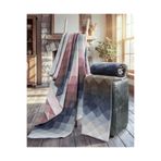 SESLİ TEKSTİL Pamuklu Battaniye Tek Kişilik 150x200 - Pembe