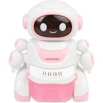 Sesli ve Işıklı 2 Fonksiyonlu Oyuncak Sevimli Robot Süpürge - Sweeping Robot - Açık Pembe