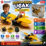 Sesli Ve Işıklı Uçak Led Işıklı Gerçekçi Ses Efektli Eğitici Oyuncak Uçak