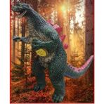 Sesli Yumuşak Godzilla 68 Cm Godzila Monster Canavar Sesli Dinazor Dev Boyda Kaliteli Oyuncak