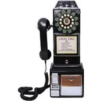 Sesli Ziyaretçi Defteri Vintage Sesli Ziyaretçi Defteri Düğün Telefonu Retro 1960'lar Tarzı Vintage Sesli Ziyaretçi Defteri Düğün İçin Sesli Ziyaretçi Defteri, Siyah