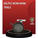 Sessiz Dönen Kilitli Mobilya Tekerleği 4 cm - Lisinya - Çok Renkli