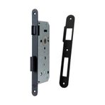 Sessiz İç Oda Kapı Kilidi Wc-banyo Siyah 40mmx23mm