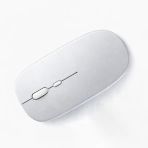 Sessiz Kablosuz Mouse Bluetooth Usb Dongle Destekli Şarjlı Ofis Ve Ev Kullanımı İçin İdeal Gümüş