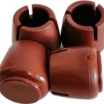 Sessiz Tip Sandalye Pabucu Masa Sandalye Zemin Koruyucu 21 Mm - 25 Mm (4 Adet) Kahverengi