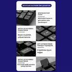 Sessiz Yumuşak Tuşlu Ofis Bilgisayar Laptop Kablolu Klavye Mouse Seti 104 Tuşlu Q Klavye