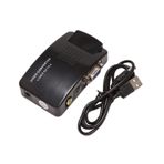 Sessleger Adaptör AV A VGA Dönüştürücü VGA PC Bileşik S-Video Girişi AV Bir PC VGA Çıkışı LCD Dönüştürücü An